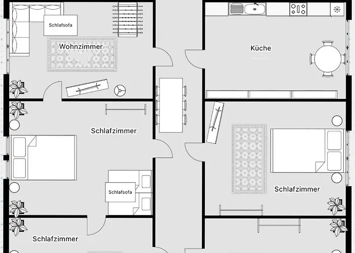 Apartamento 150qm Loft, Tischtennis, Tischkicker *